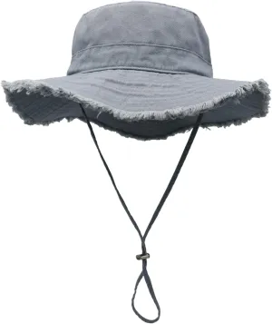 Connectyle Womens Cotton Sun Hat Floppy Wide Brim Bucket Hat Foldable Gardening Hat Breathable Summer Travel Beach Hat UPF50 