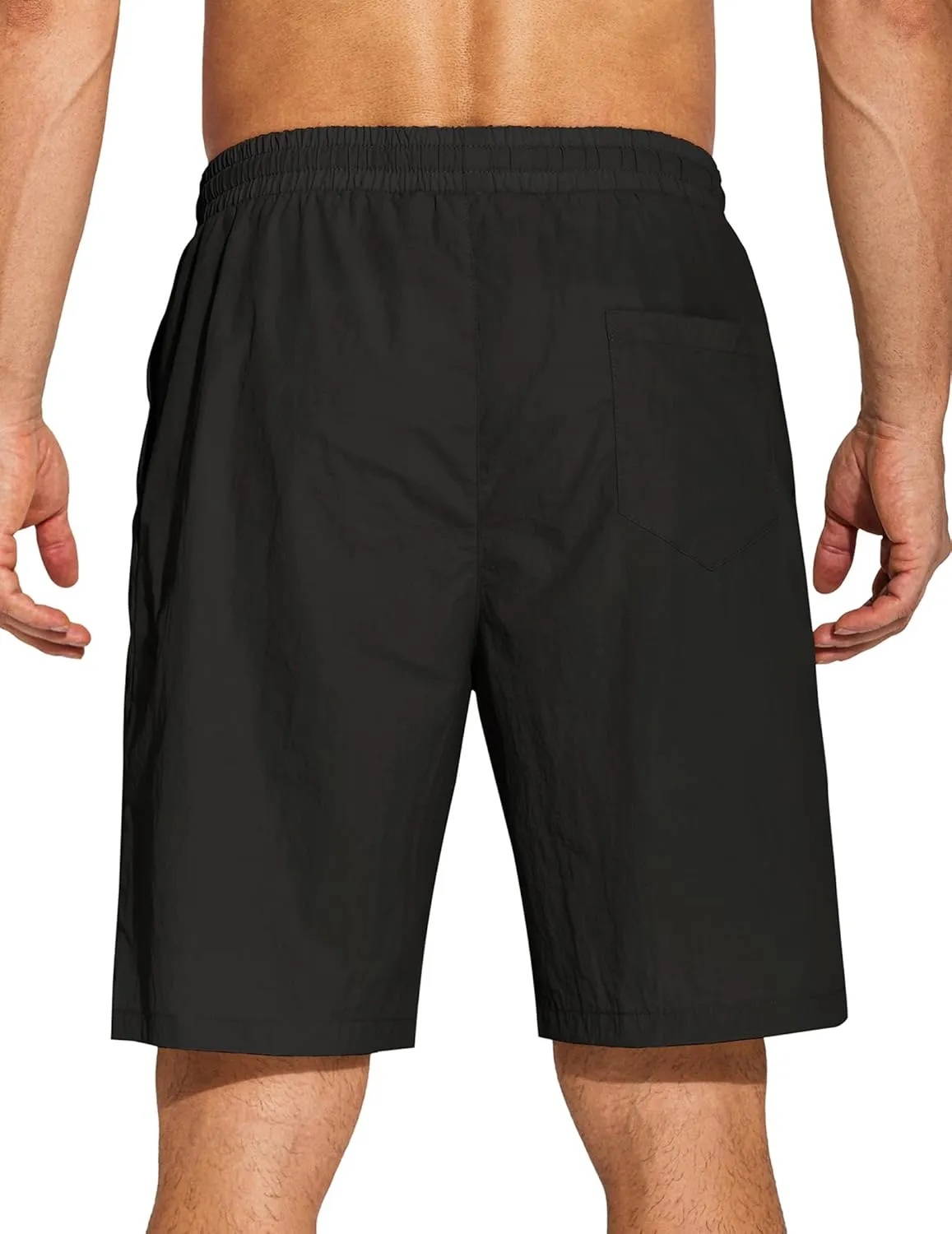 COOFANDY Men's Summer Beach Shorts Lightweight Elastic Waist Drawstring Casual Shorts with Pocket