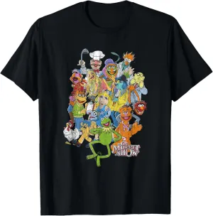 Disney The Muppets Main Characters Distressed Group Shot T-Shirt