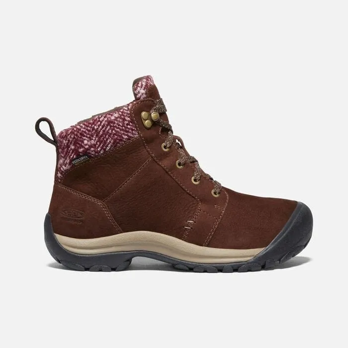 Keen Women's Kaci Winter Mid Waterproof Boots- Chestnut/ Brindle