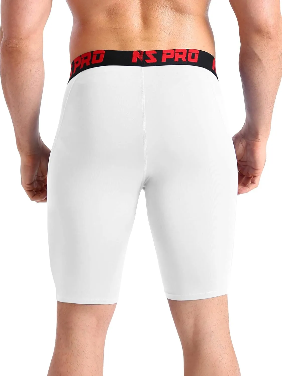 NELEUS Men's 3 Pack Running Compression Shorts with Pockets