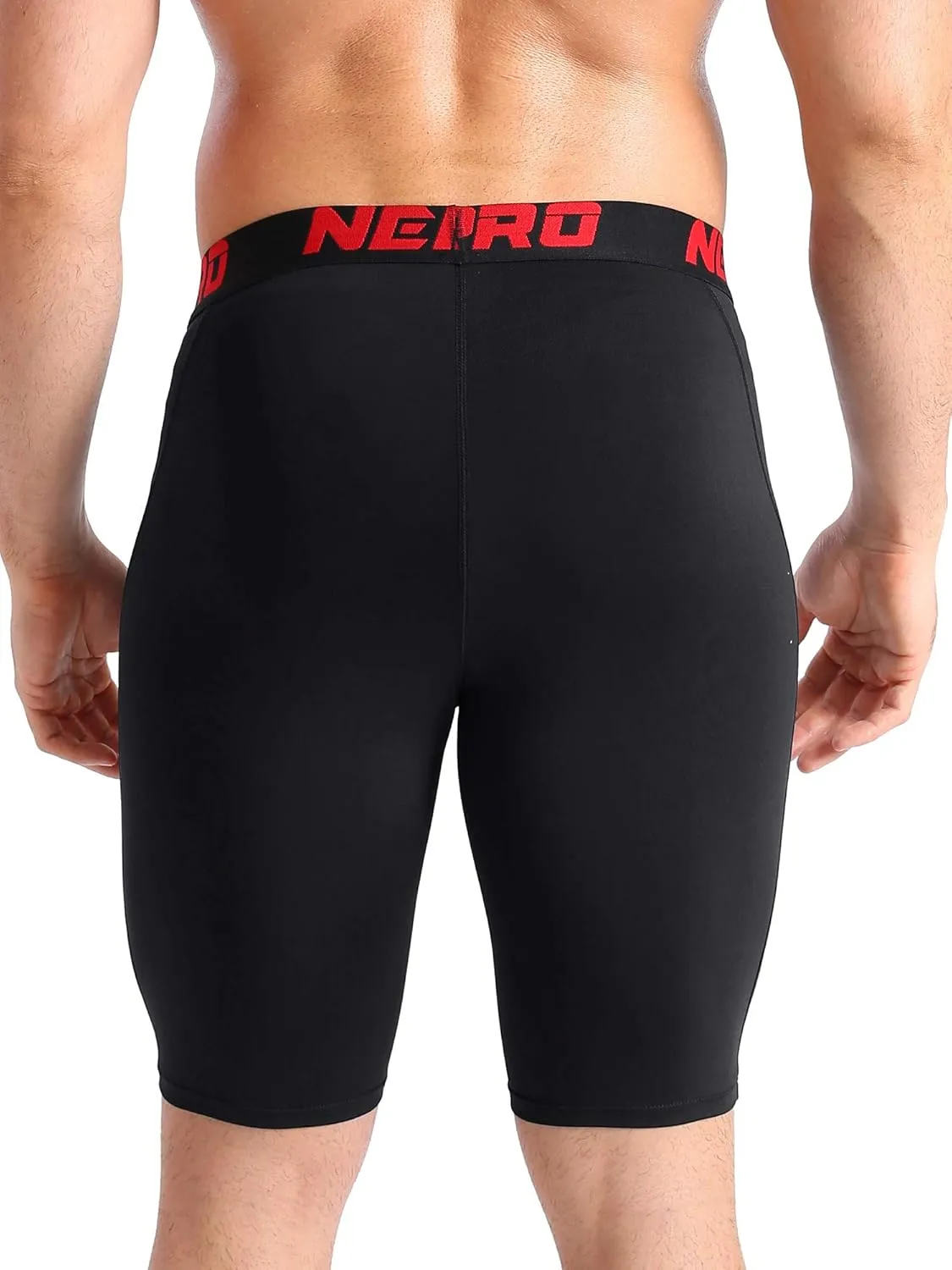 NELEUS Men's 3 Pack Running Compression Shorts with Pockets