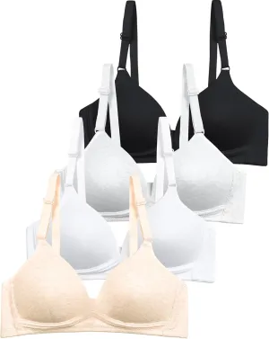 SALIA GIRL Soft Padded Bras for Girls & Teens 12-14, No Wires Cotton Developed Training Bras