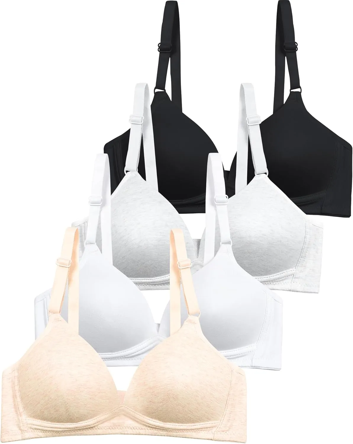 SALIA GIRL Soft Padded Bras for Girls & Teens 12-14, No Wires Cotton Developed Training Bras